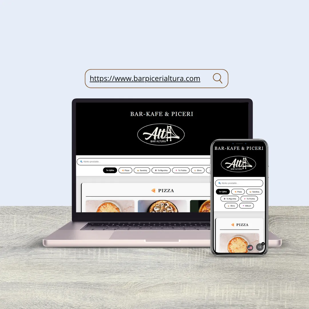 Bar Piceria Ltura — online menu with WhatsApp ordering