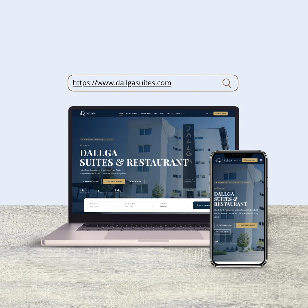 Dallga Suites — hospitality and booking website