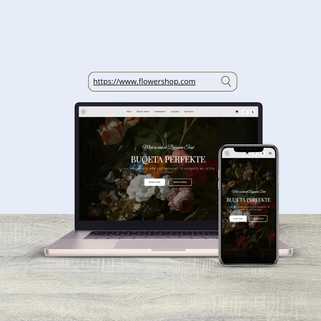 Flower Shop — online flower shop website Albania