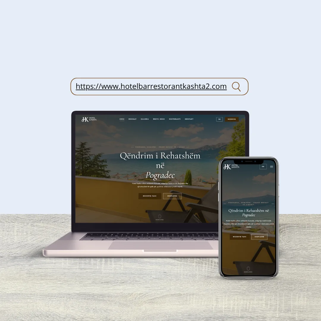 Hotel Bar Restorant Kashta — hotel and restaurant website