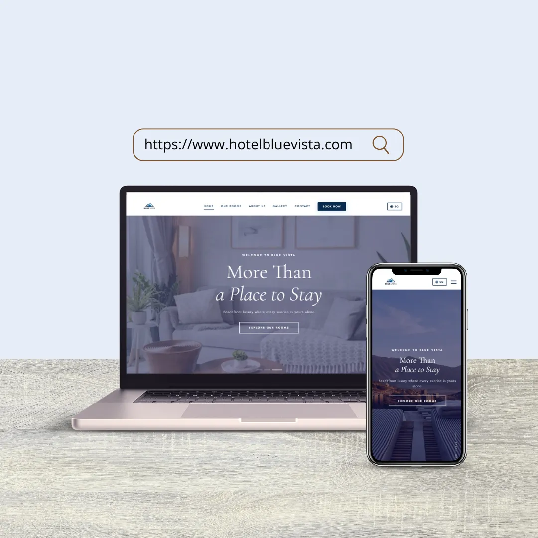 Hotel Blue Vista — faqe hoteli bregdetar