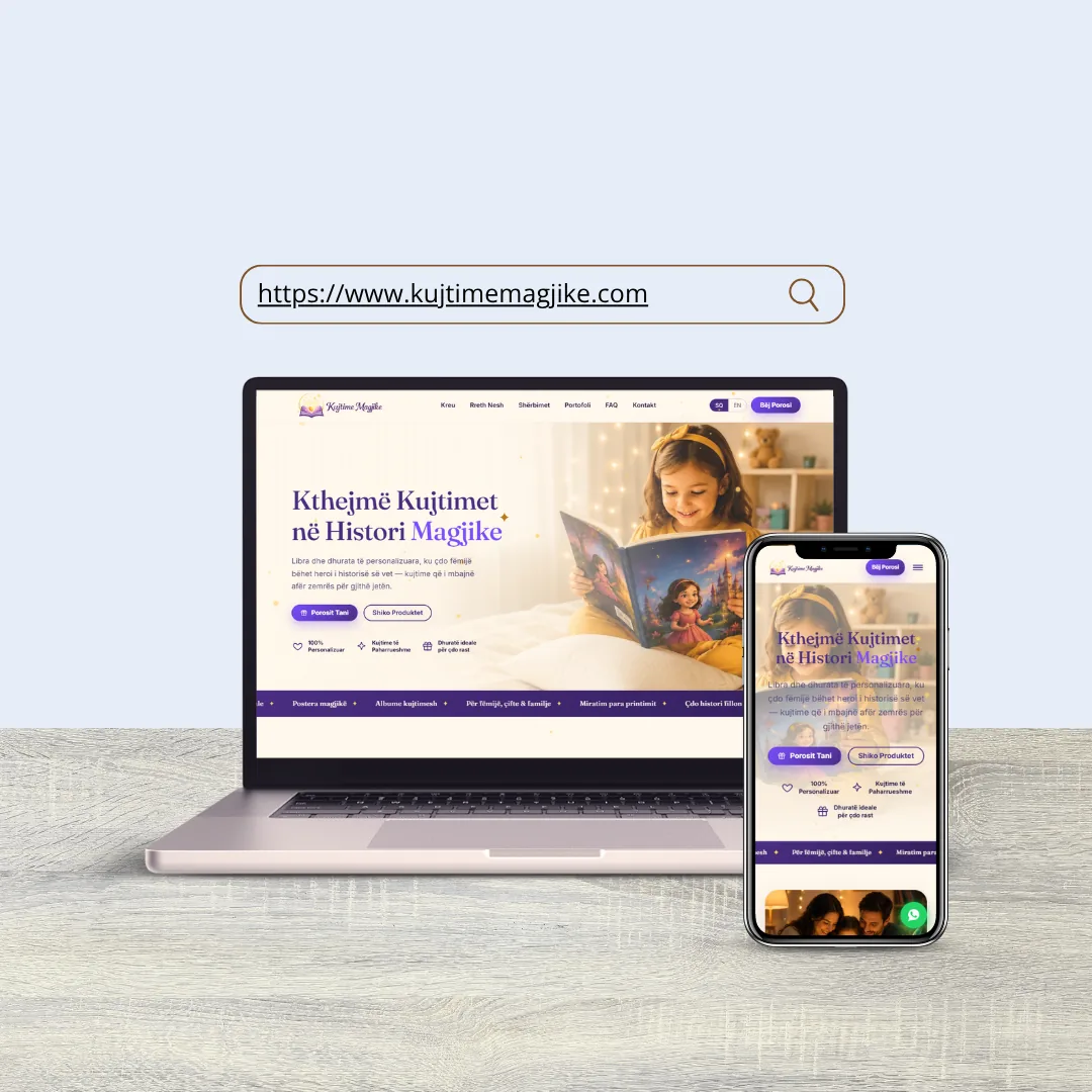Kujtime Magjike — personalised books and products for children