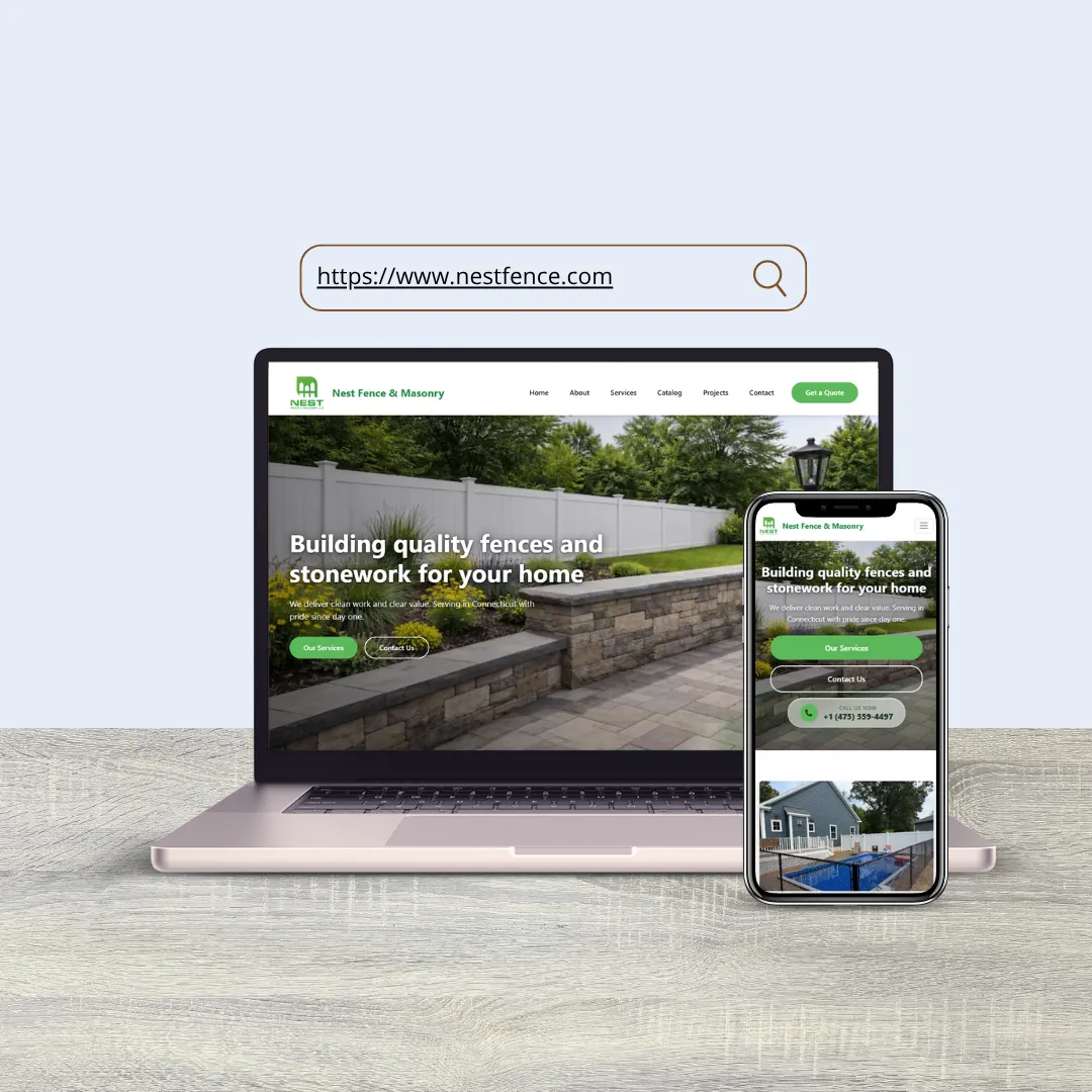 Nest Fence — fencing contractor website USA