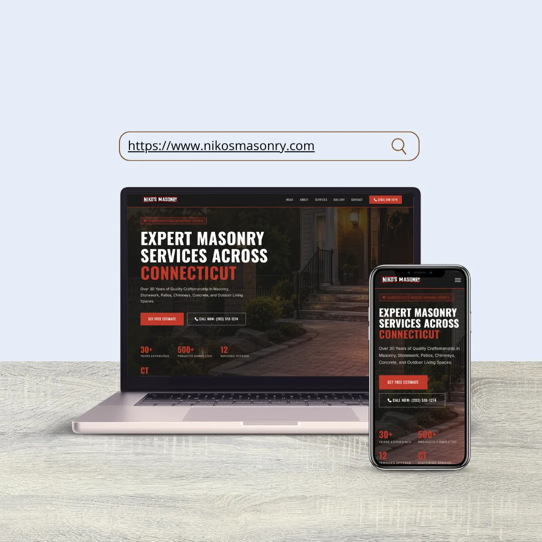 Nikos Masonry — construction and masonry company website US