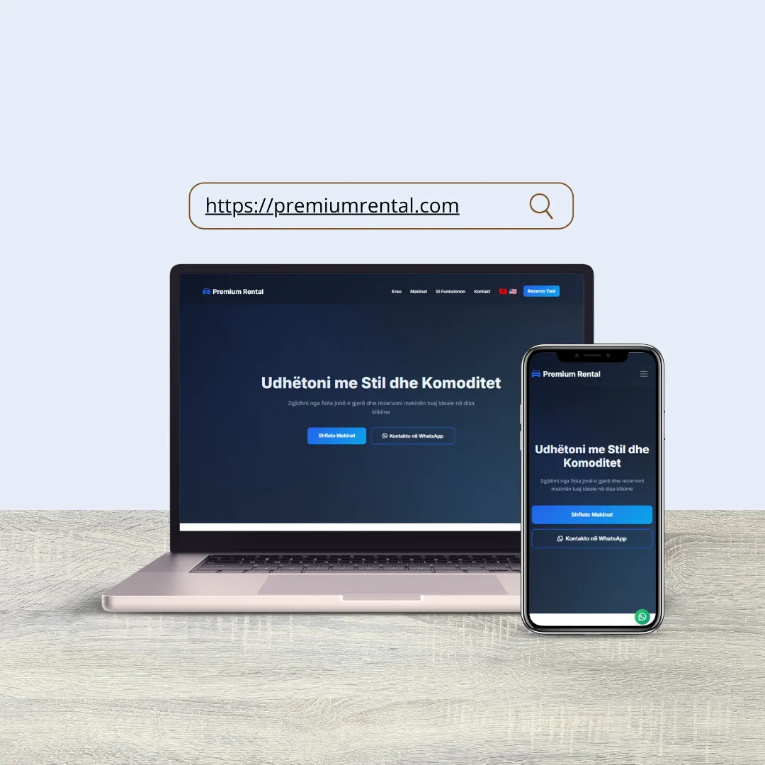 Premium Rental — luxury car rental website Albania