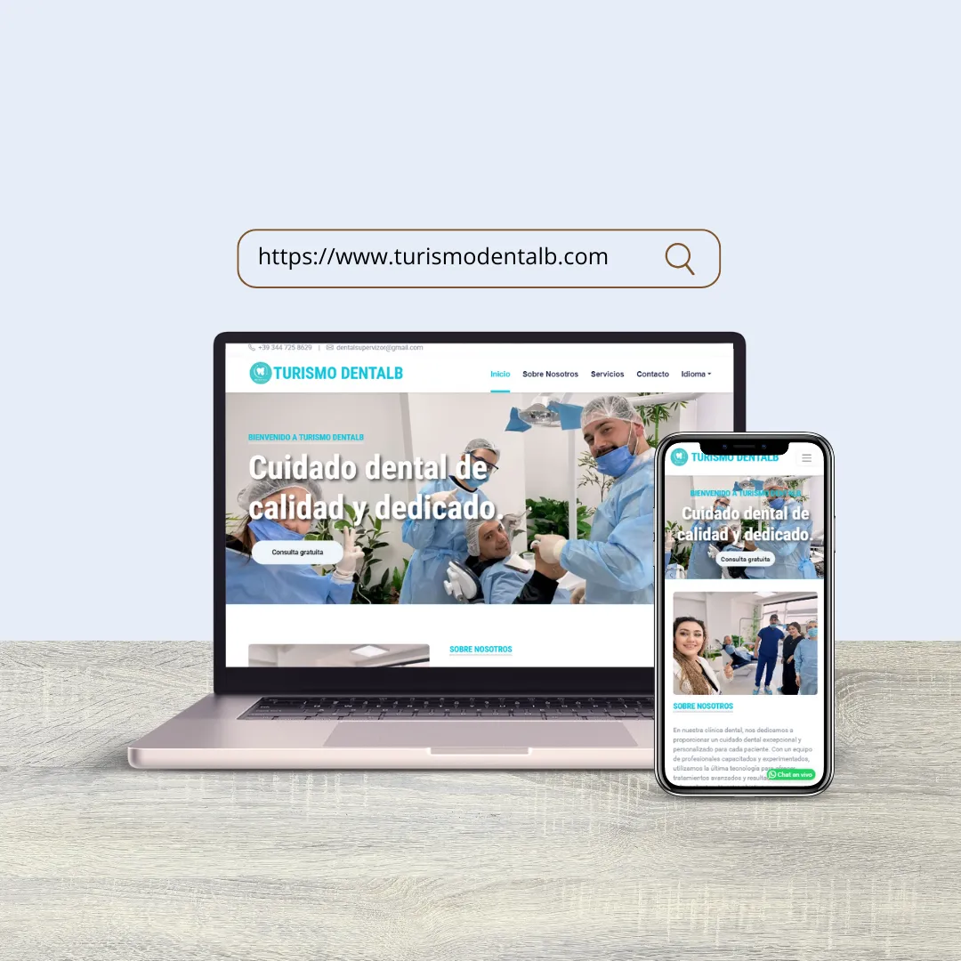 Turismo Dentalb — dental clinic website Albania